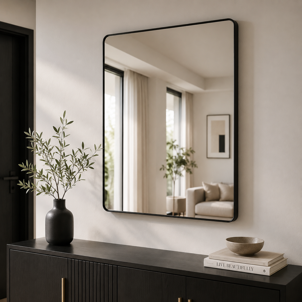 AAKARO Edge – Square Mirror