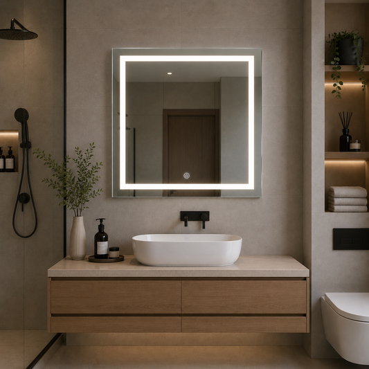 AAKARO Edge – Square Front LED Mirror