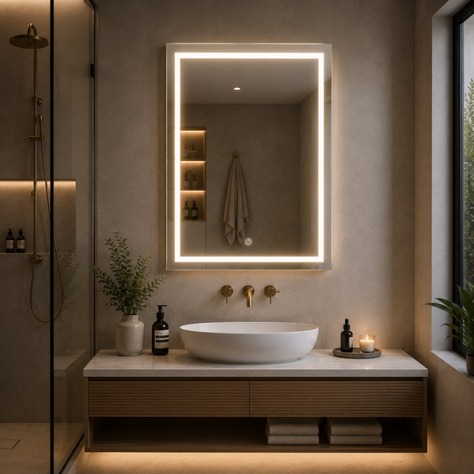 AAKARO Linea – Rectangle Front LED Mirror