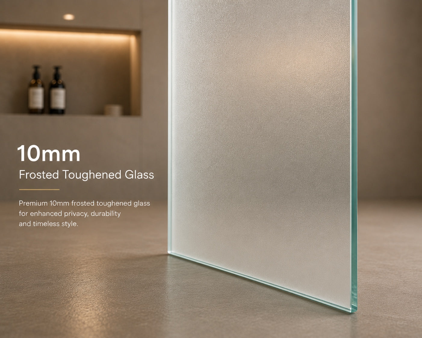AAKARO NANO Frameless One Door + One Fixed L-Shape Shower Partition