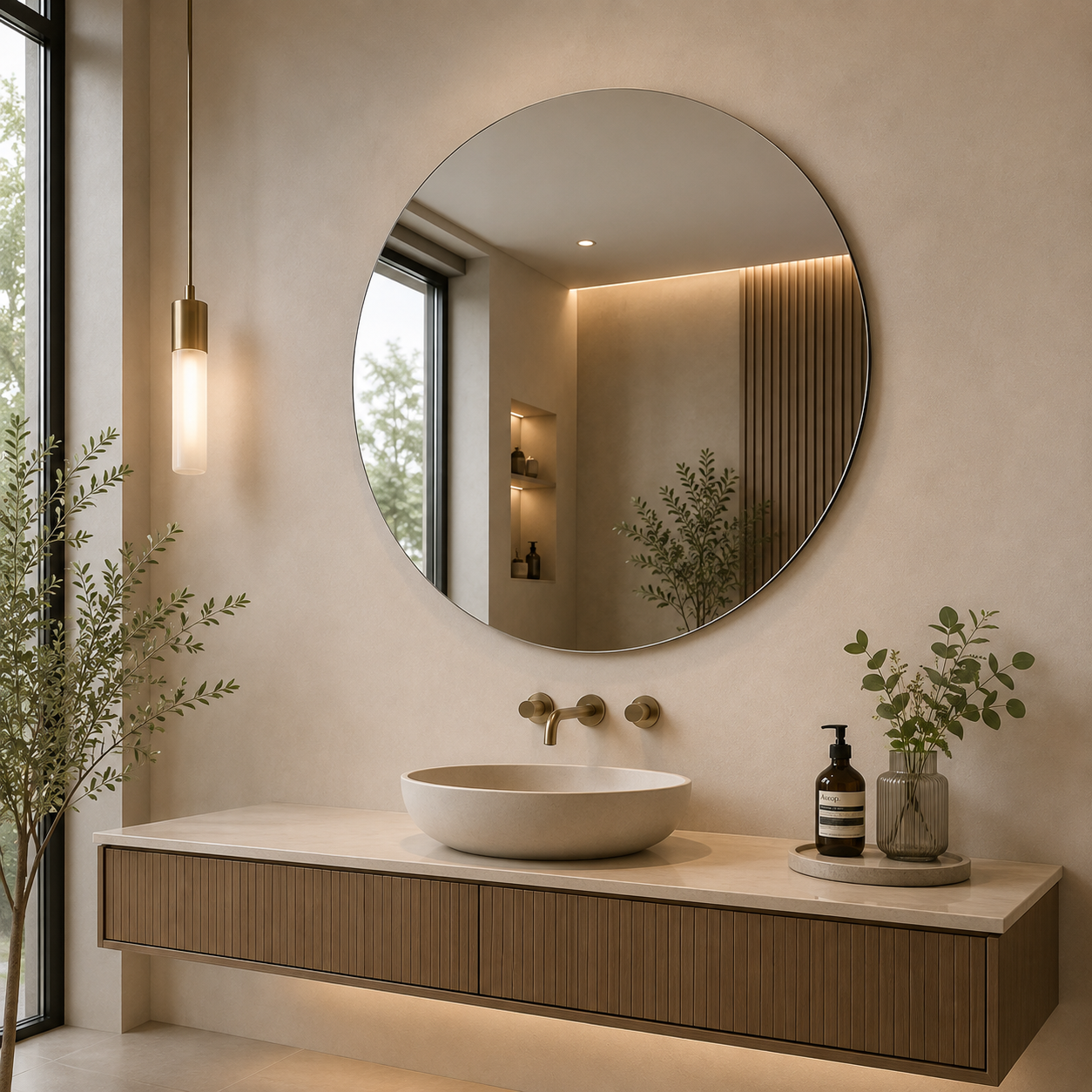 AAKARO Aura – Round Mirror
