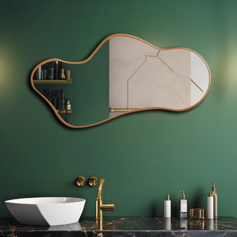 Aakaro Vallirie Irregular Framed Wall Mirror