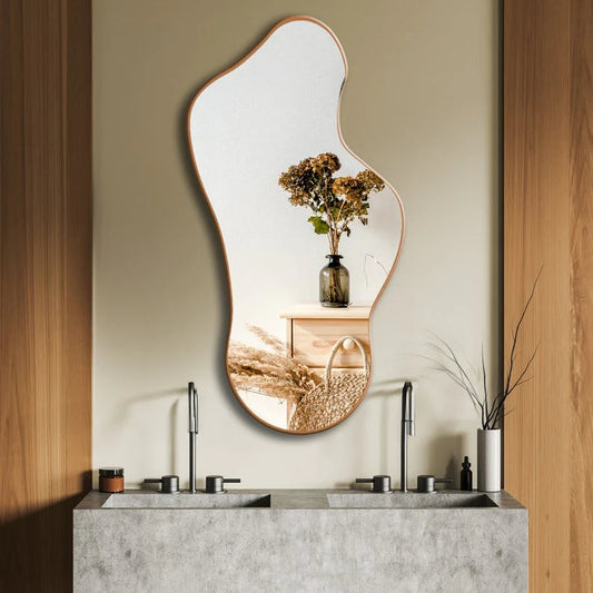 Aakaro Vallirie Irregular Framed Wall Mirror