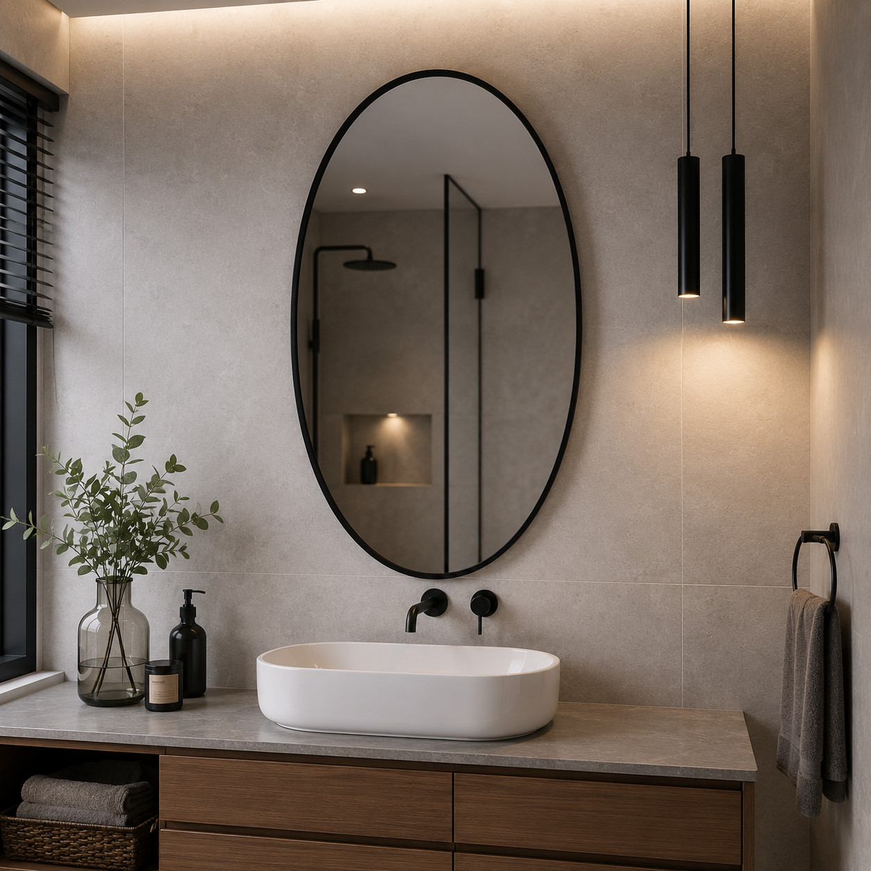 AAKARO Luna – Oval Mirror