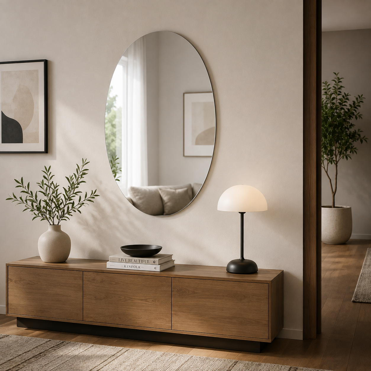 AAKARO Luna – Oval Mirror