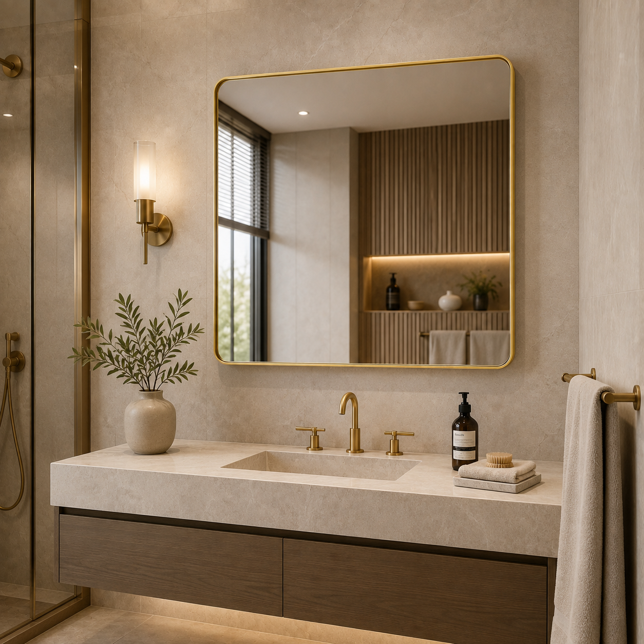 AAKARO Edge – Square Mirror