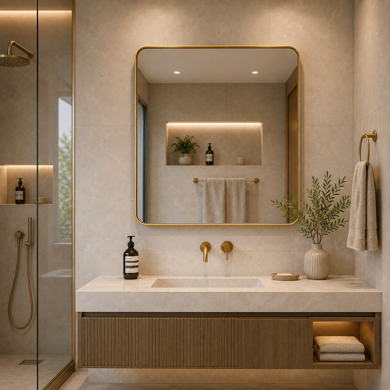 AAKARO Edge – Square Mirror